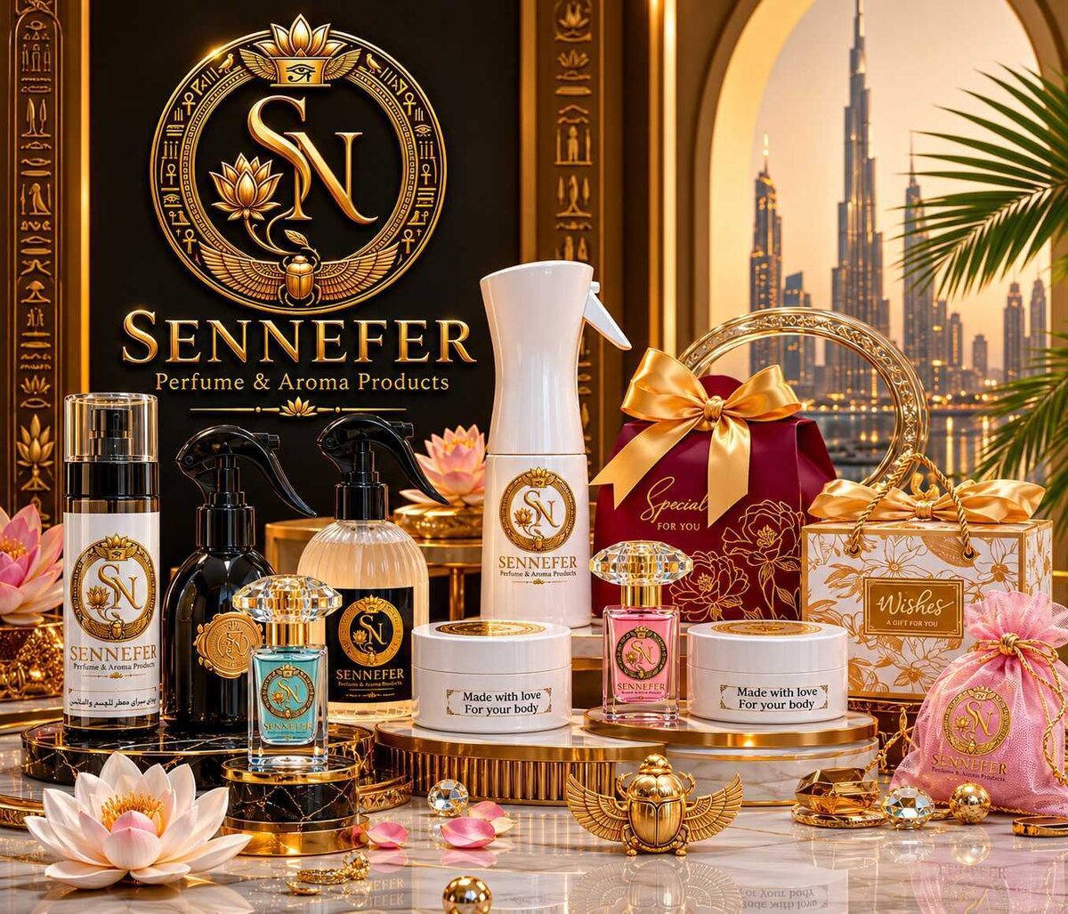 SENNEFER luxury gift sets with wrapped presentation boxes and pouches